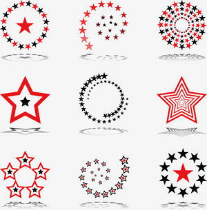 图标元素-五角星logo素材